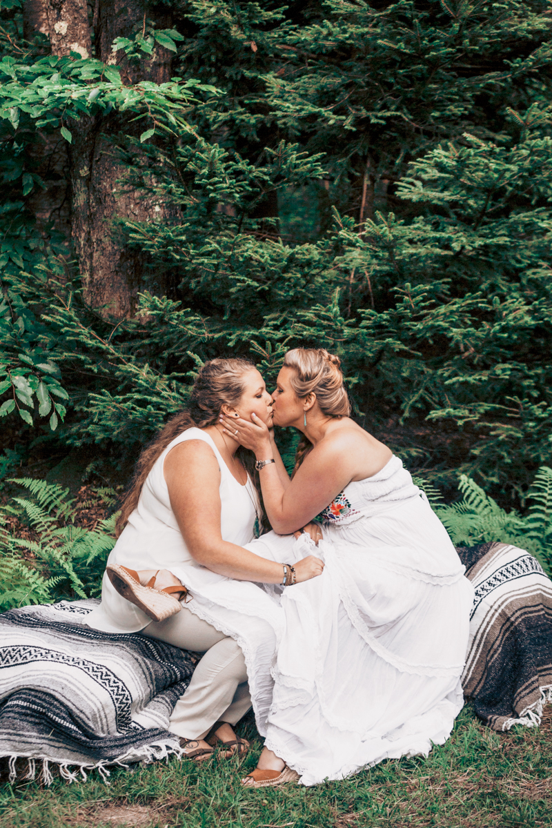 Intimate West Virginia Lesbian Wedding Steph Grant