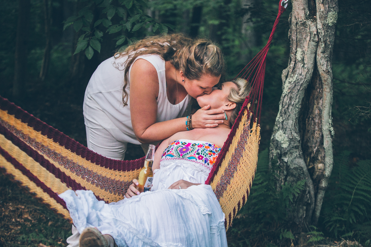 Intimate West Virginia Lesbian Wedding Steph Grant