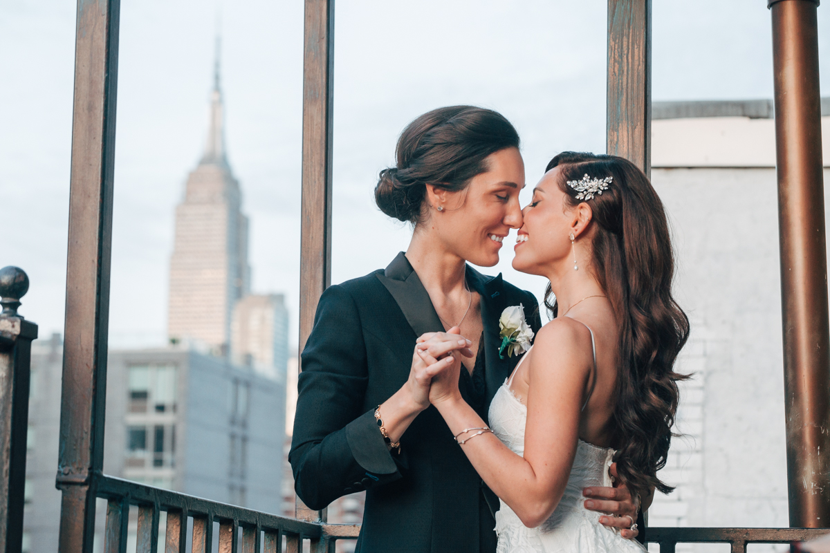 NYC LESBIAN WEDDING // McKittrick Rooftop by Steph Grant Photography