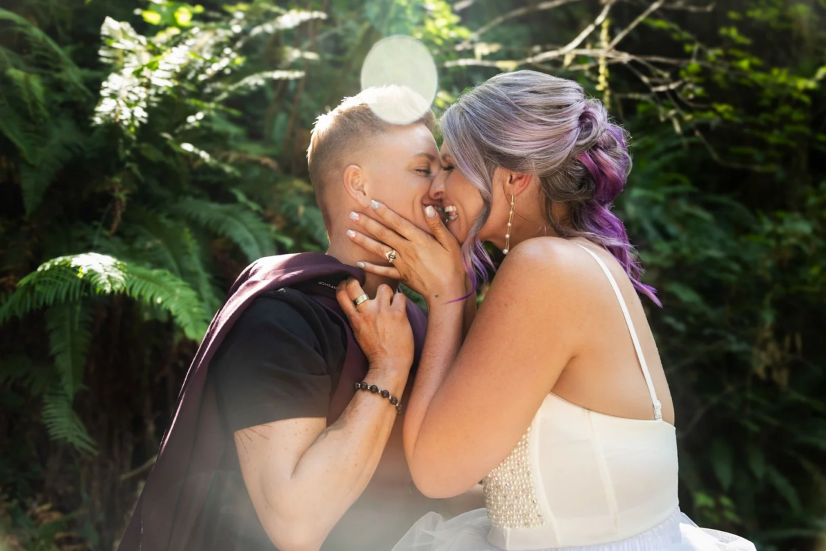 PORTLAND OR QUEER WATERFALL PROPOSAL by Steph Grant Photography 