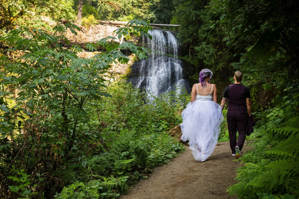 PORTLAND OR QUEER WATERFALL PROPOSAL by Steph Grant Photography